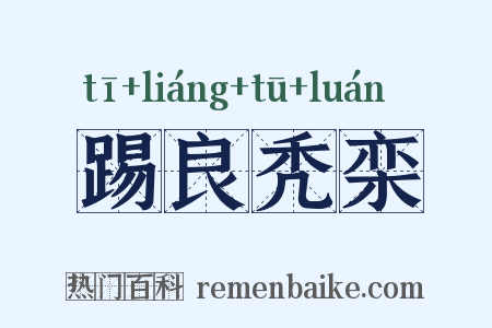 踢良秃栾是什么意思的图片
